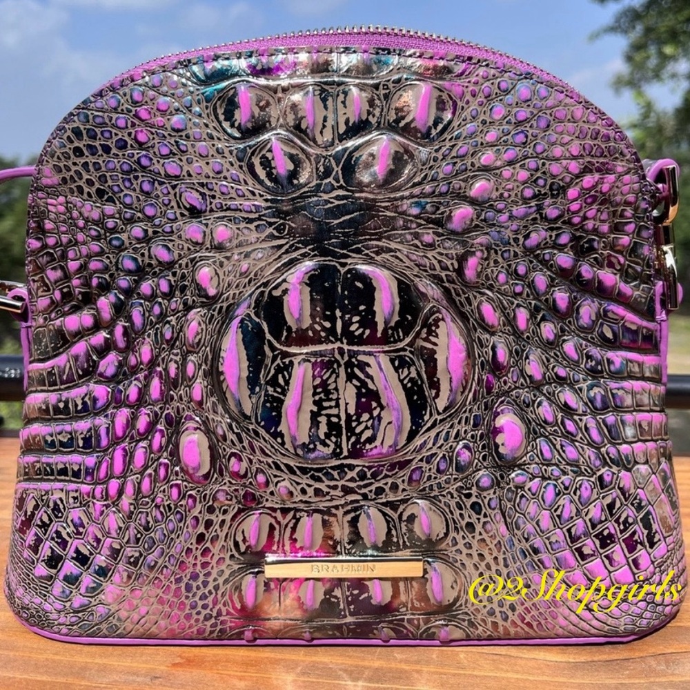 NWT Brahmin Small Georgina LUSTROUS Melbourne Satchel/Crossbody